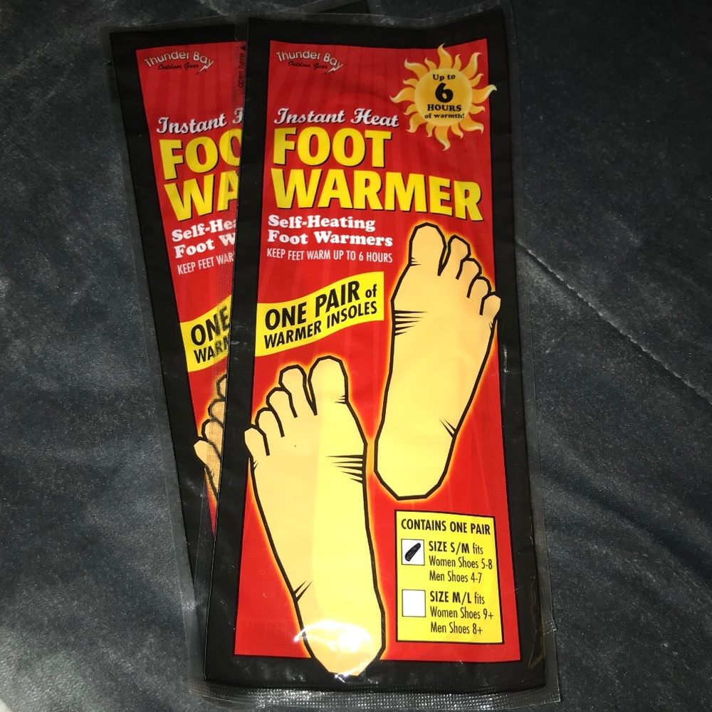 Thunder Bay Instant Heat Foot Warmers 2 Pairs Insoles